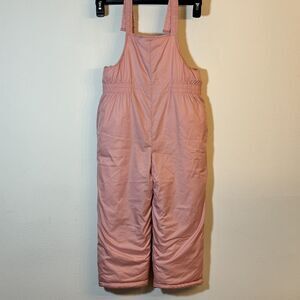 Carter’s Girls Pink Insulated Snow Bibs  Snowpants Size 5-6 Winter Ski Pants